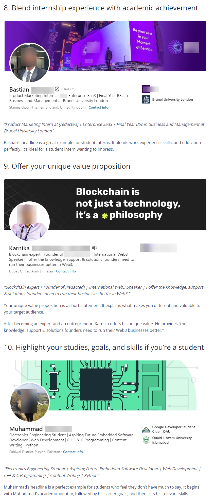 linkedin headline 11